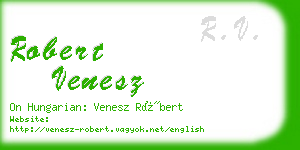 robert venesz business card